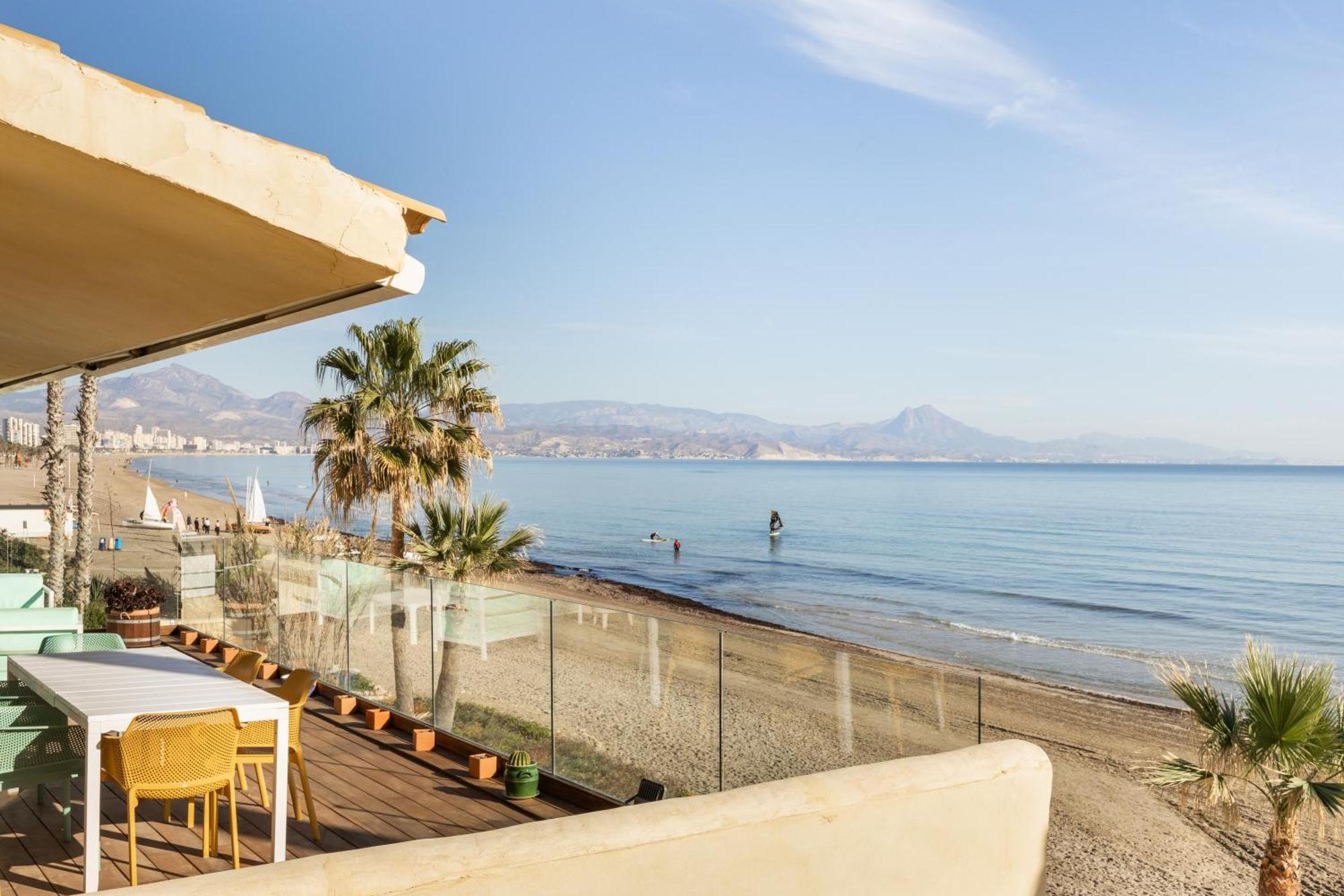 Maravilloso Apartamento Amanecer Cabo A Pie De Playa Y Mar En Chalet Roquetes Alicante Exteriör bild