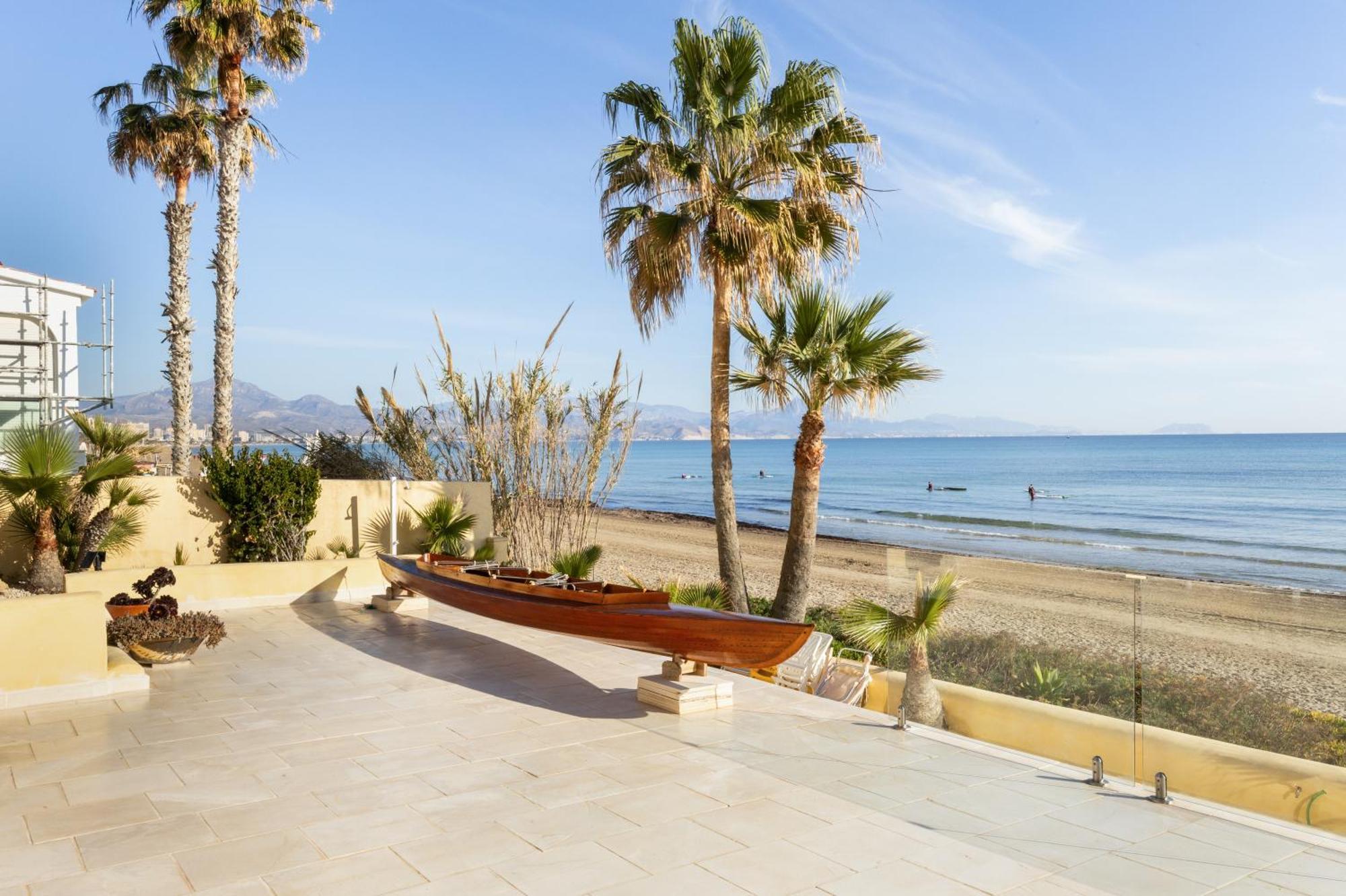 Maravilloso Apartamento Amanecer Cabo A Pie De Playa Y Mar En Chalet Roquetes Alicante Exteriör bild